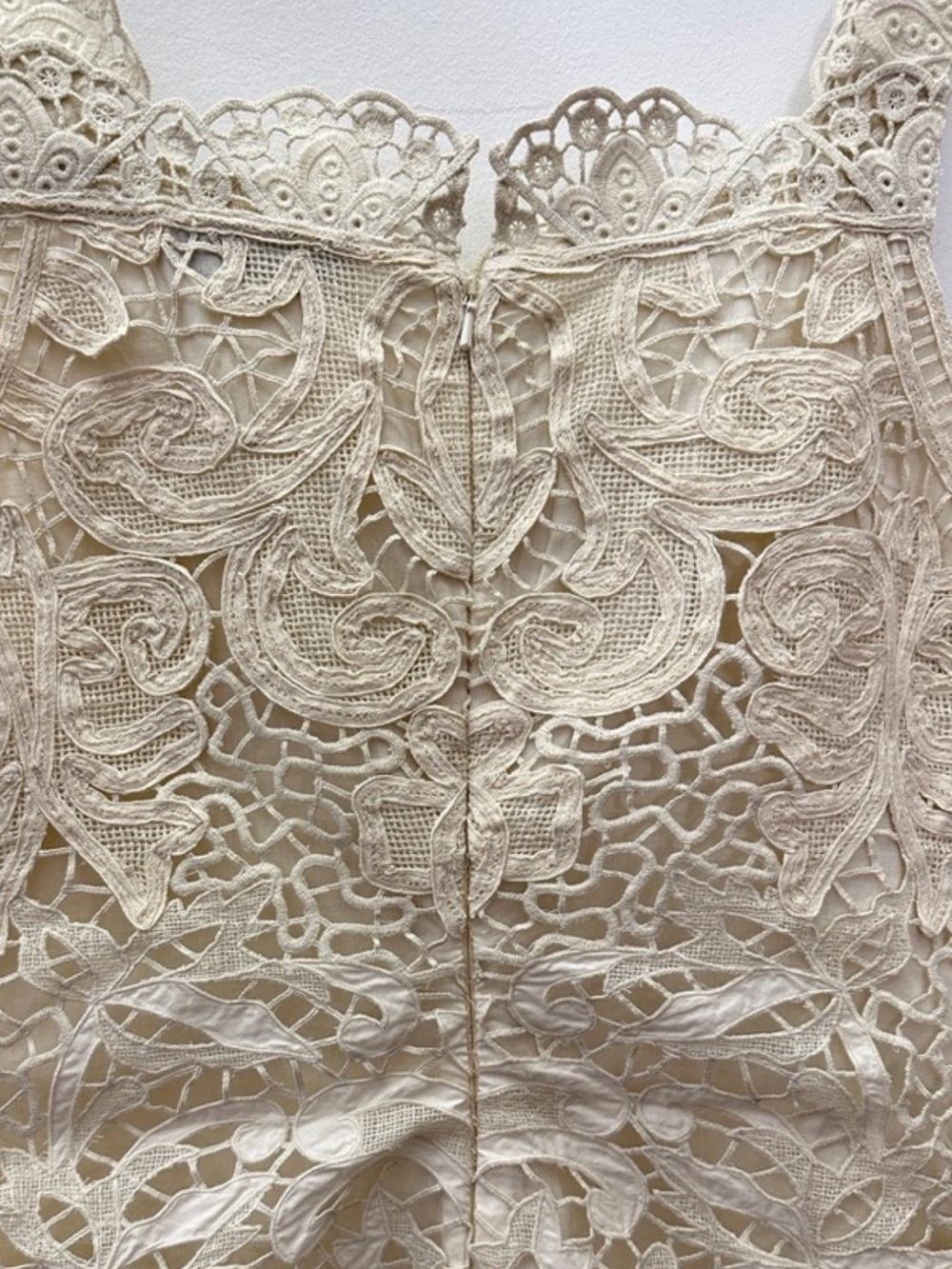 Sea New York Lace Crochet Mini Dress in Beige - Picture 6 of 7